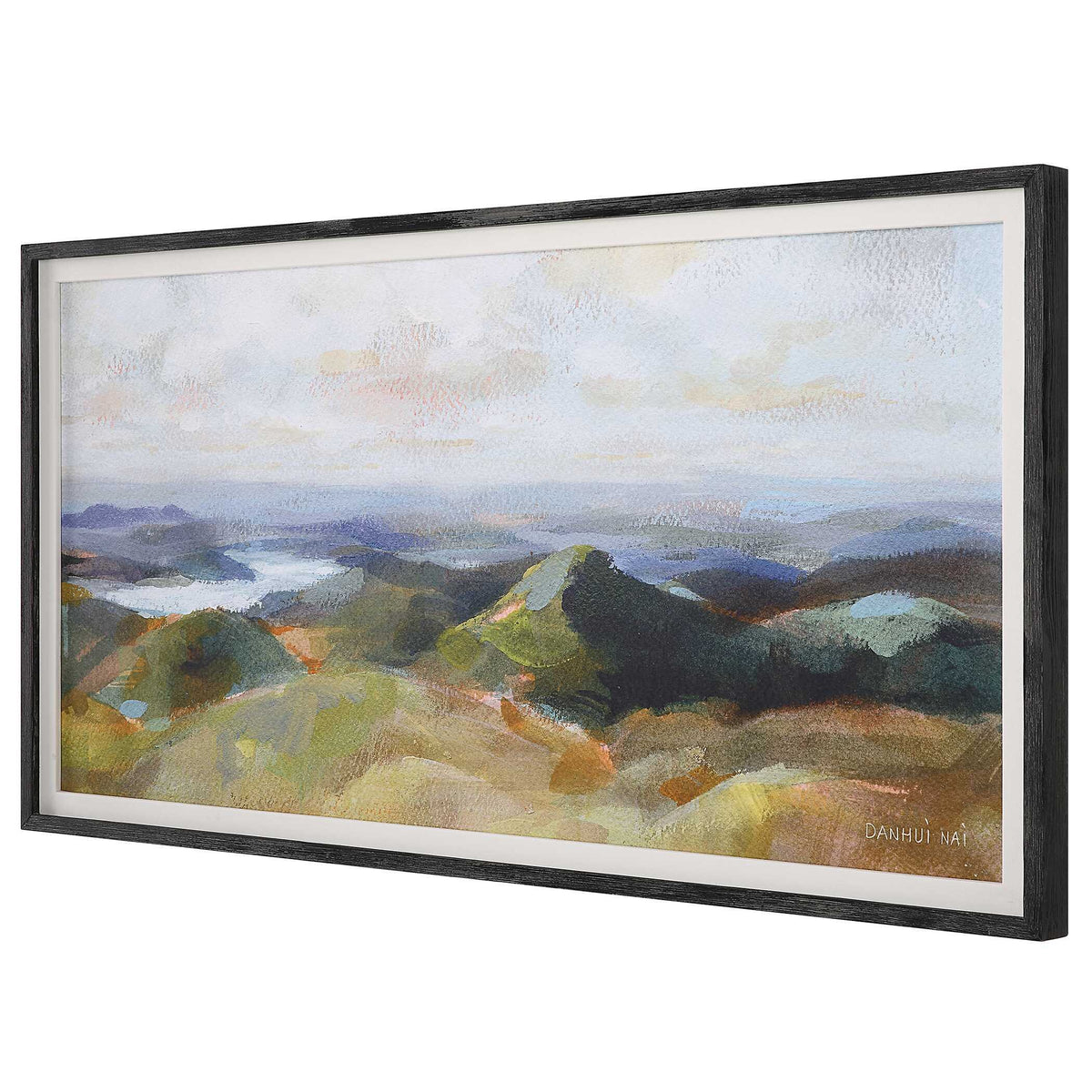 Above The Lakes Framed Landscape Print - Gray by Uttermost - View 4