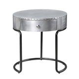 Acme - Brancaster End Table 84882 Aluminum