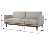 Freefall Ceruse Sofa - Light Gray by Uttermost - View 13