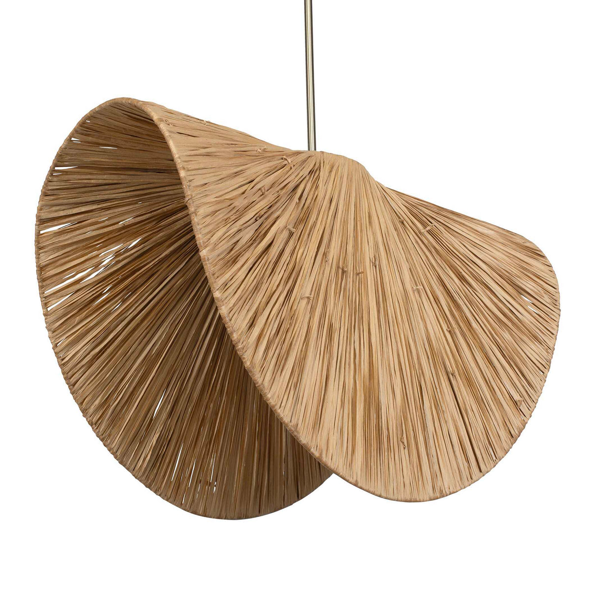 Bend 1 Light Raffia Pendant - Light Brown by Uttermost - View 5
