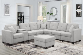 Sectional Sofa, LIGHTGREY - sold by Home Elegance USA