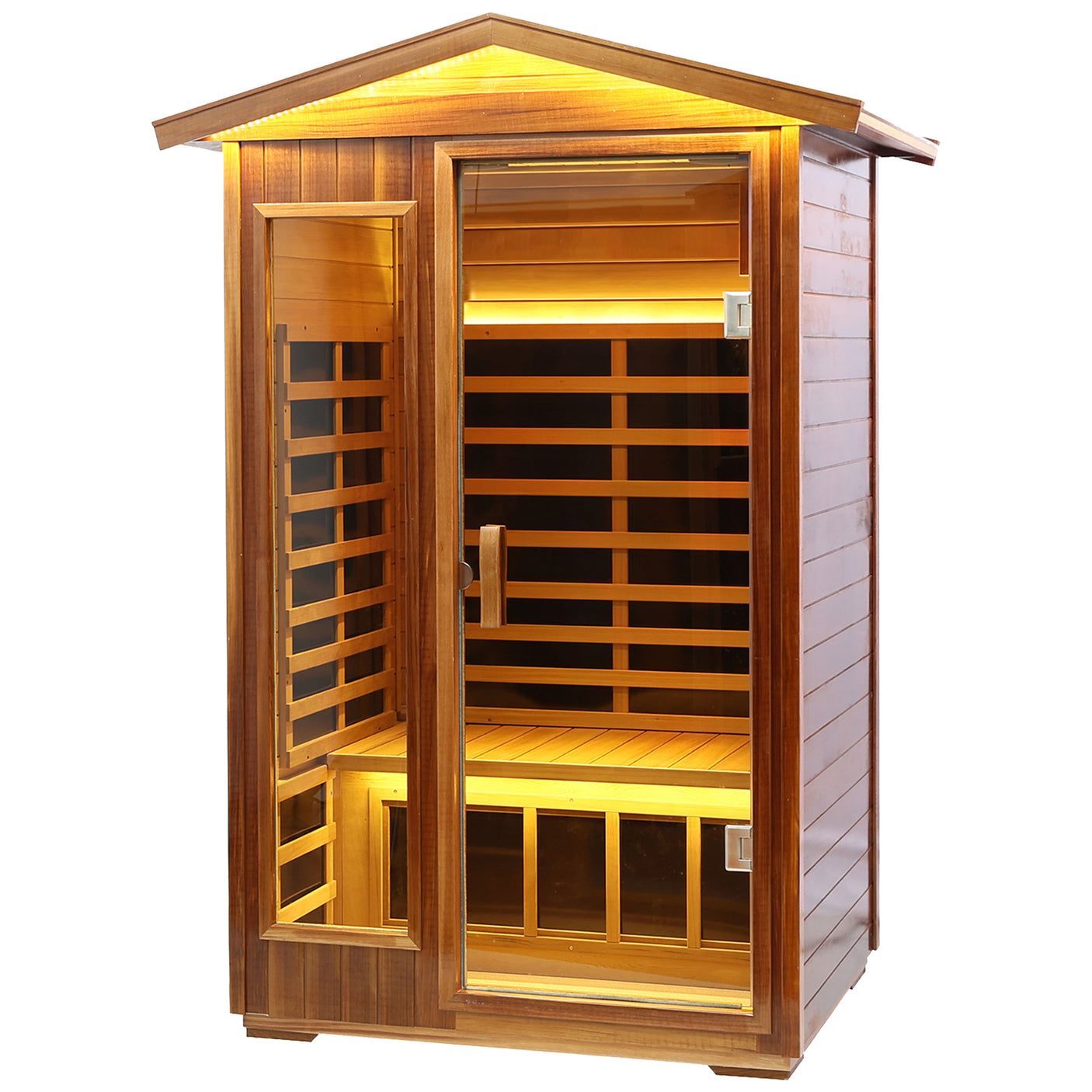 Two-person far-infrared outdoor sauna - Home Elegance USA