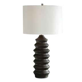 Mendocino Modern Table Lamp - Black / White by Uttermost - View 1