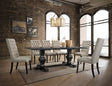 Morland Vintage Black Finish 7 PCs Dining Room Set - sold by Home Elegance USA