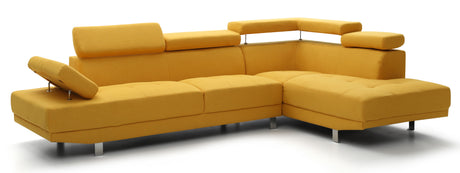Riveredge G446-SC Sectional  ( Without Ottoman) , YELLOW - sold by Home Elegance USA