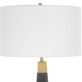 Lathey Tapered Floor Lamp - Black by Uttermost - View 7