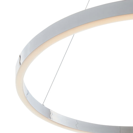 Minsk Single Round Chandelier // Chrome  | Finesse - Home Elegance USA