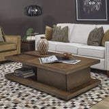 Athens Rectangular Coffee Table With Casters - Chocolate Brown | Flexsteel