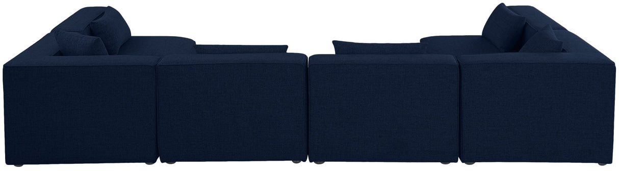 Cube - Modular Sectional 6 Piece - Navy - 630Navy - Sec6D - Home Elegance USA - 4