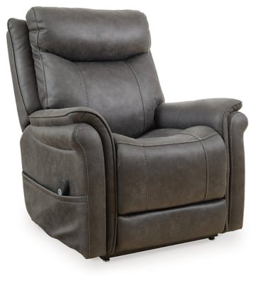 Ashley Steel Lorreze Power Lift Recliner - Faux Leather - 8530512 - Home Elegance USA - 1