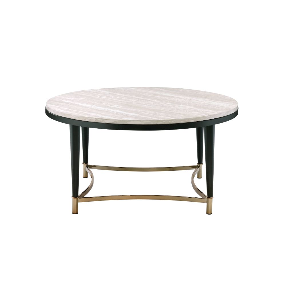 Ayser Coffee Table 85380 White Washed & Black Finish | Acme - 85380 - Home Elegance USA - 2