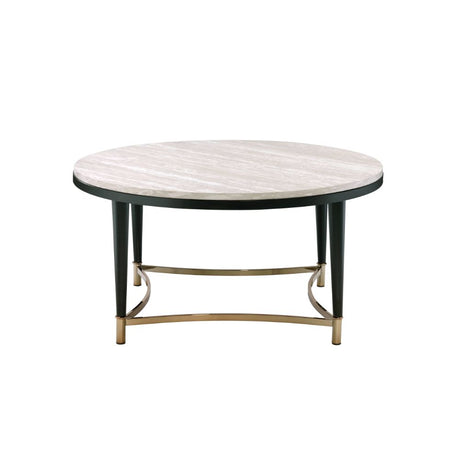 Ayser Coffee Table 85380 White Washed & Black Finish | Acme - 85380 - Home Elegance USA - 2