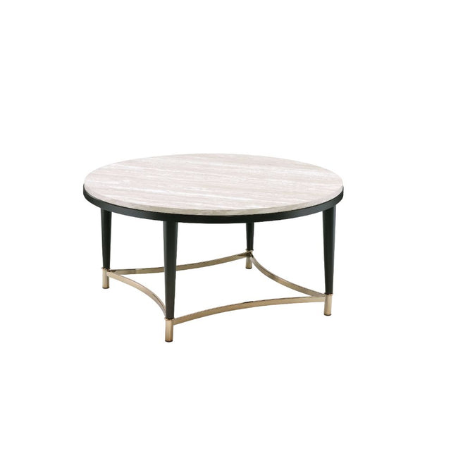 Ayser Coffee Table 85380 White Washed & Black Finish | Acme - 85380 - Home Elegance USA - 1