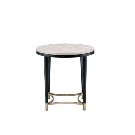 Ayser End Table 85382 White Washed & Black Finish | Acme - 85382 - Home Elegance USA - 2