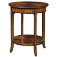Carmel Round Lamp Table - Dark Brown by Uttermost - View 1