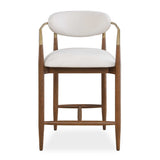 Moxie Counter Stool Walnut / White - Light Brown / White by Uttermost - View 1