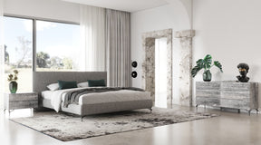 Aria Modern Multi Grey 4-Piece Bedroom Set – Italian Luxury by VIG Furniture - sold by Home Elegance USA