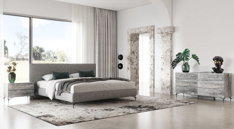 Aria Modern Multi Grey 4-Piece Bedroom Set – Italian Luxury by VIG Furniture - Home Elegance USA