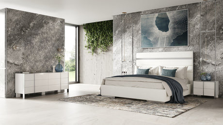 Cartier Modern White Vegan Leather Bedroom Set – VIG Furniture - Home Elegance USA