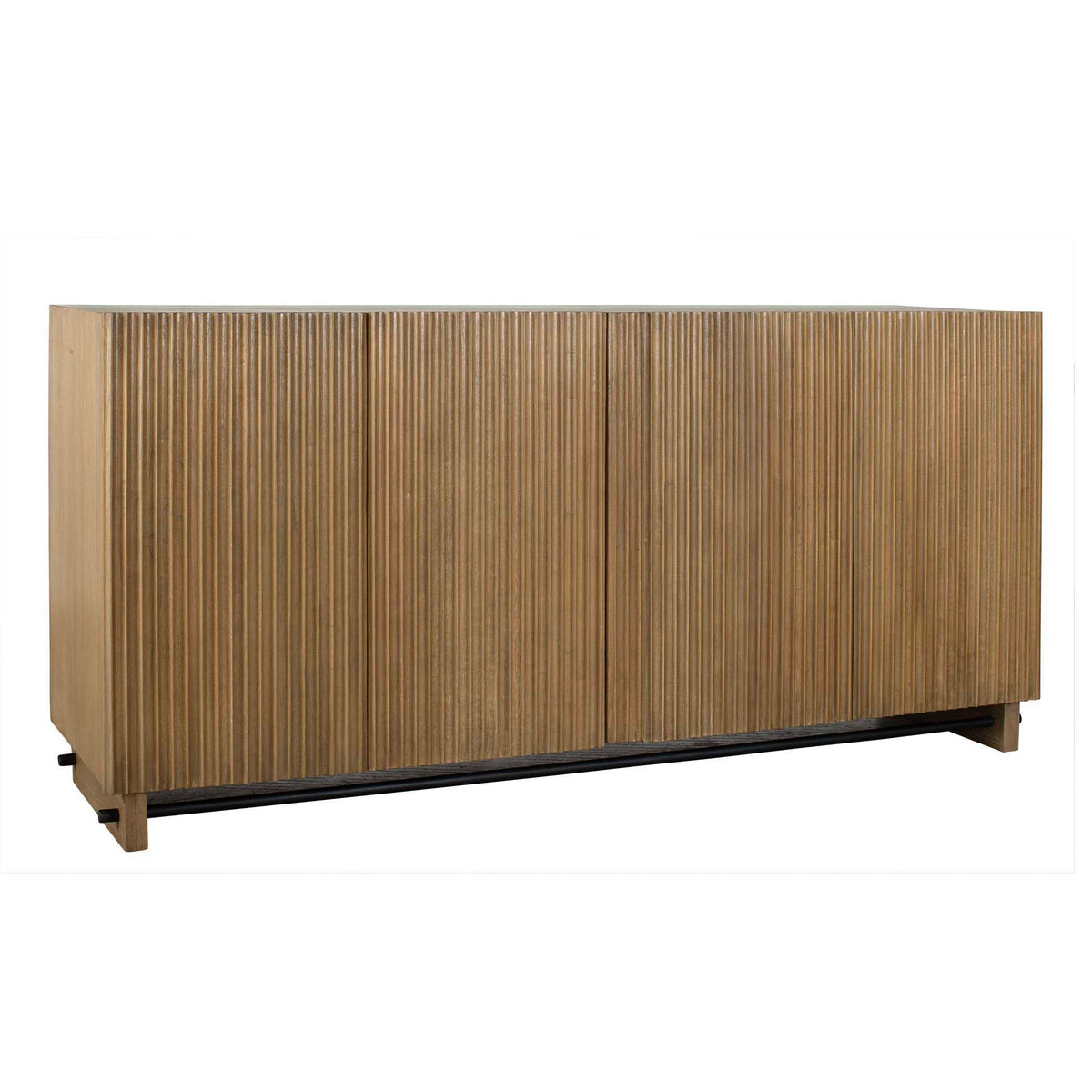 Kellem Wood 4 Door Cabinet Natural - Light Brown by Uttermost - View 5
