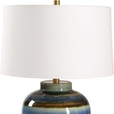 Judarn Table Lamp Blue / Brown - Blue / Dark Brown by Uttermost - View 5