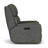 Rio Transitional Fabric Power Recliner With Power Headrest | Flexsteel
