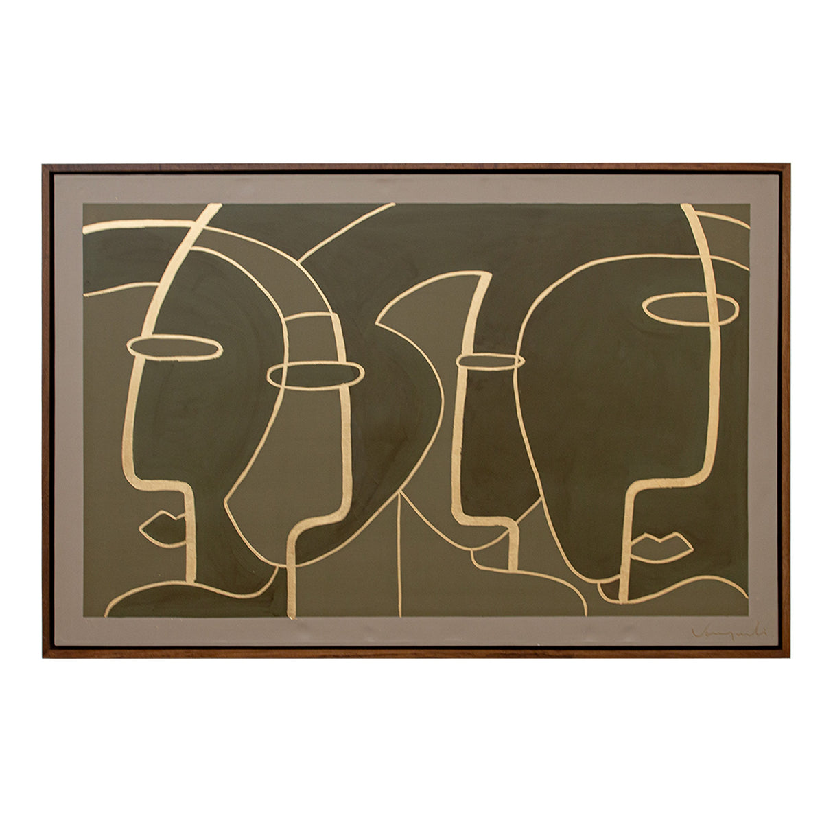 Foul - Modern 71" x 47" Painting - View Image 1