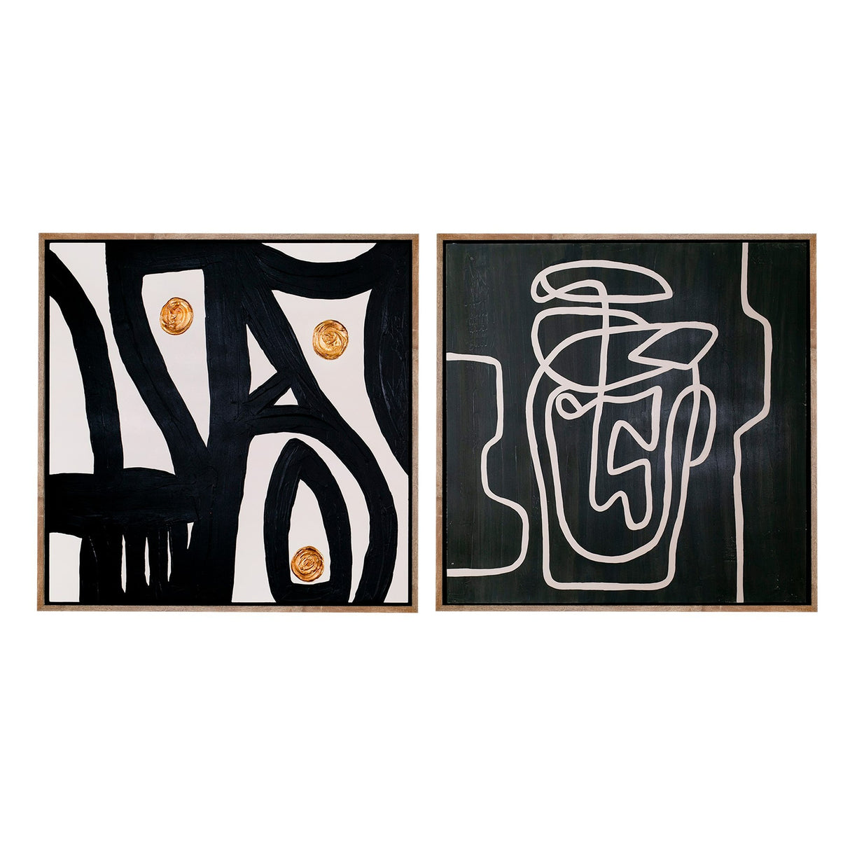 Burste - Modern Painting Set of 2 - View Image 1