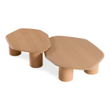 Seymour - Modern White Oak Coffee Table Set - View Image 1
