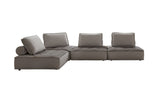 Nolden - Modern Grey Fabric Modular 4-Piece Sectional Sofa - View Image 1