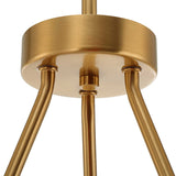 Oviform 6 Light Round Chandelier - Gold by Uttermost - View 9