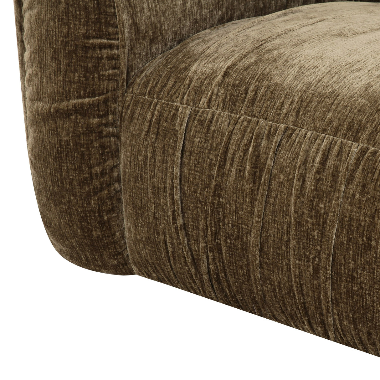 Siegal - Modern Olive Green Fabric Sofa - View Image 1