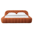 Eastern King Yolonda - Modern Orange Fabric Bed - View Image 1