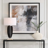 Wings Neutral Abstract Framed Print - Black by Uttermost - View 2