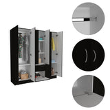 Guajira Six Door Armoire, Three Cabinets , Hidden Drawer Shoes - sold by Home Elegance USA