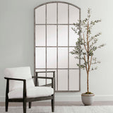 Amiel Arched Mirror Ivory - Silver / White by Uttermost - View 7