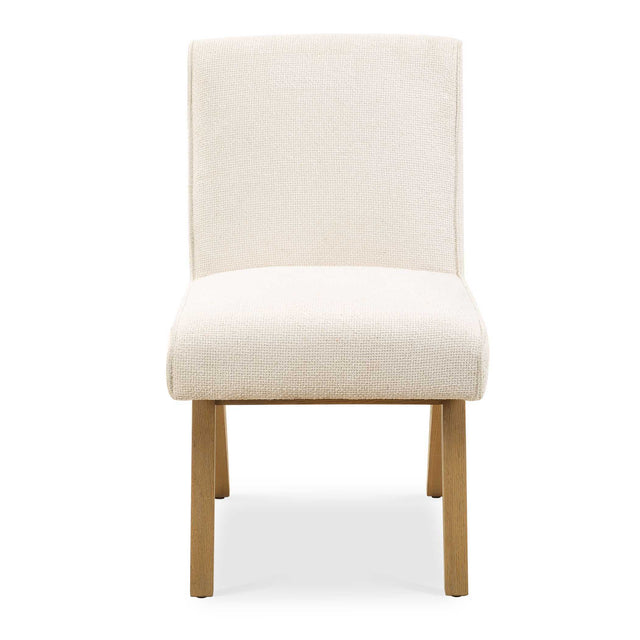 Blakely Armless Dining Chair - White / Light Brown by Uttermost - View 1