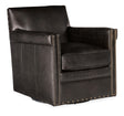 Potter Swivel Club Chair - Black by Hooker Furniture - View 1