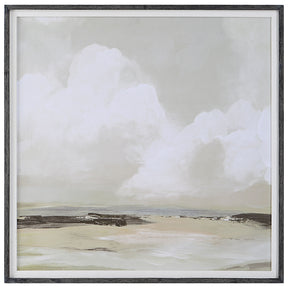 Soft Clouds Framed Print - Silver by Uttermost - View 1