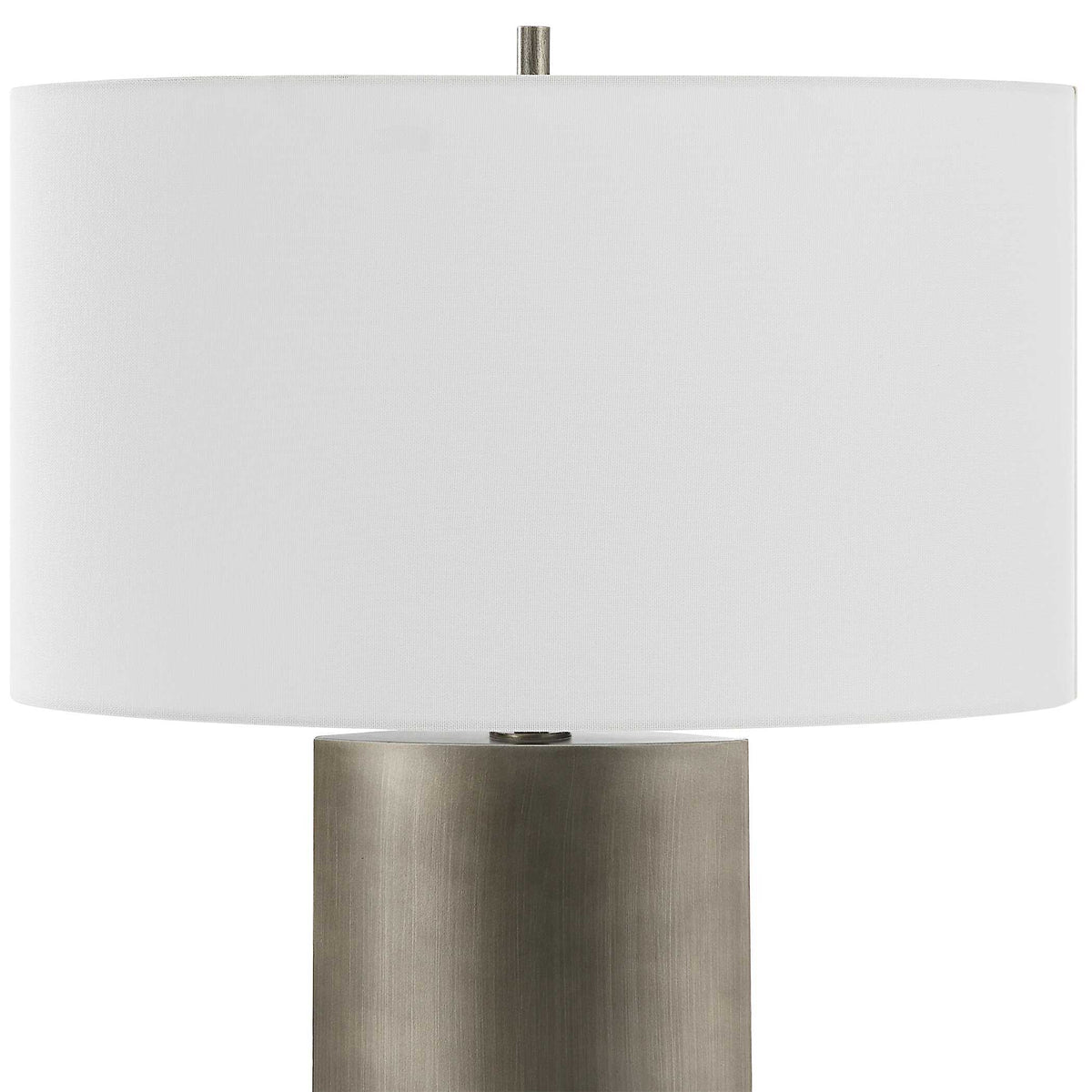 V-Groove Modern Table Lamp - Dark Gray / White by Uttermost - View 4