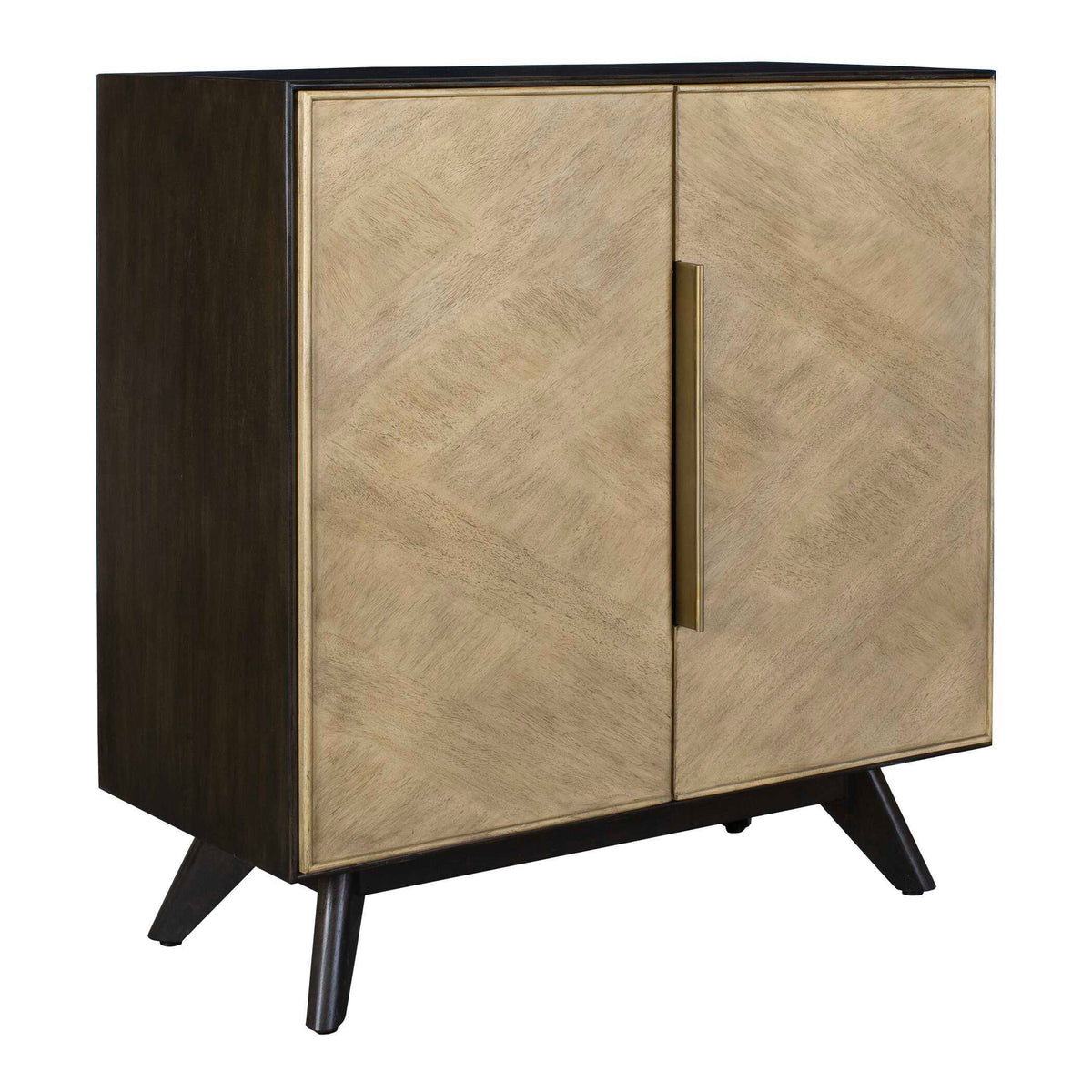 Reina Modern 2 Door Cabinet Woodtone - Light Brown by Uttermost - View 3