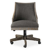 Aidrian Desk Chair Charcoal - Dark Gray by Uttermost - View 1