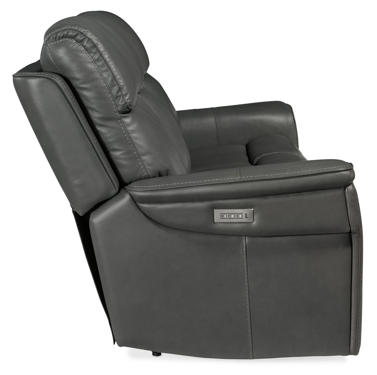 Lyra Zero Gravity Power Sofa With Power Headrest - Dark Gray by Hooker Furniture - View 8