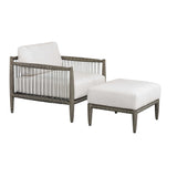 Borneo Cushion Outdoor Ottoman - White by Uttermost - View 13