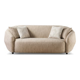Belinda - Modern Beige Fabric 3-Seat Sofa - View Image 1