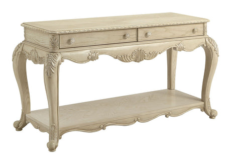 Acme - Ragenardus Sofa Table 86023 Antique White Finish