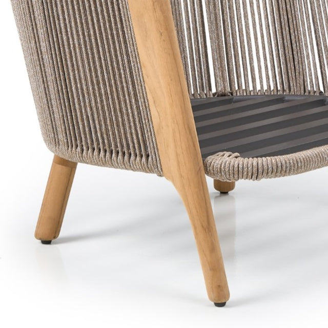 Cayman - Outdoor Beige + Teak Sofa Set - View Image 1