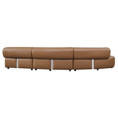 Stuart Contemporary Brown Leather Left-Facing Chaise Sectional Sofa – VIG Furniture - sold by Home Elegance USA