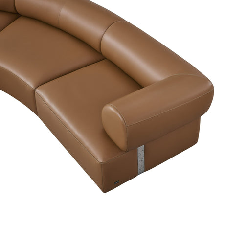 Stuart Contemporary Brown Leather Left-Facing Chaise Sectional Sofa – VIG Furniture - sold by Home Elegance USA