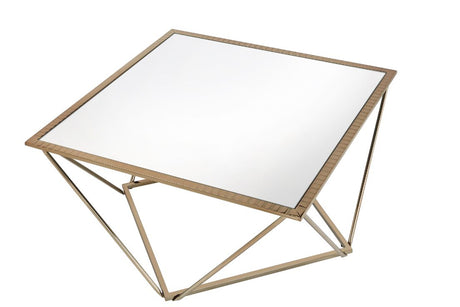 Acme - Fogya Coffee Table 86055 Mirrored & Champagne Gold  Finish